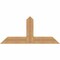 Ekena Millwork Portland Timber Gable Bracket, Western Red Cedar, 48"W x 22"H x 3 1/2"D x 5 1/2"F, 11/12 Pitch GBW048X22X0406POR00SWR - alternate 1